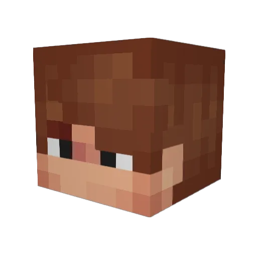byxApNK Minecraft avatar head, 3D render