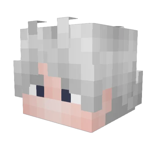 byyCrest12a Minecraft avatar head, 3D render