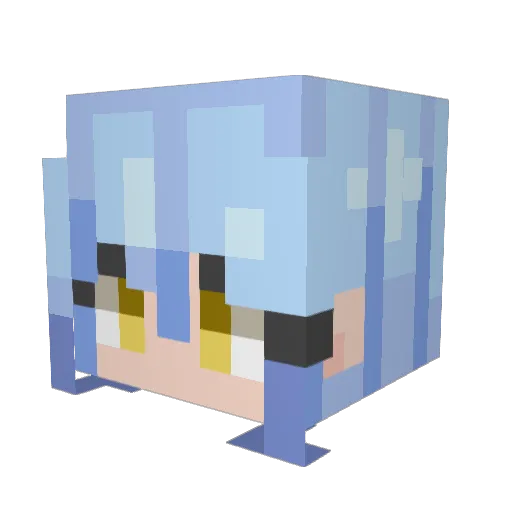 byyDark597 Minecraft avatar head, 3D render