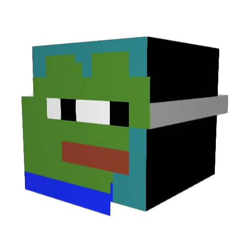 bz1011111 Minecraft avatar head, 3D render