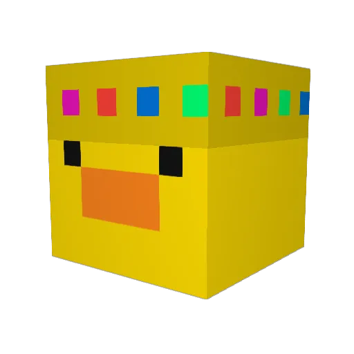 bzcrown Minecraft avatar head, 3D render