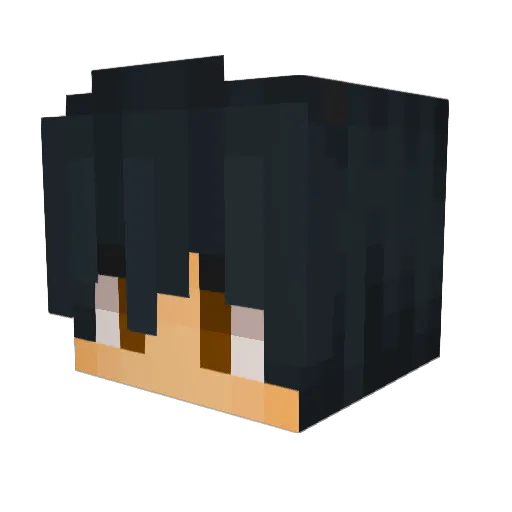 bzmo Minecraft avatar head, 3D render