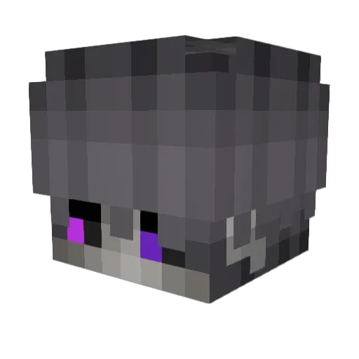 bzny Minecraft avatar head, 3D render