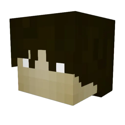 bzszs Minecraft avatar head, 3D render