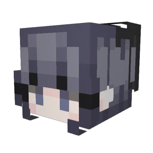 bzwi Minecraft avatar head, 3D render