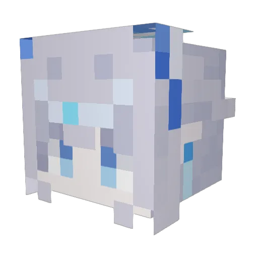 bzx01 Minecraft avatar head, 3D render