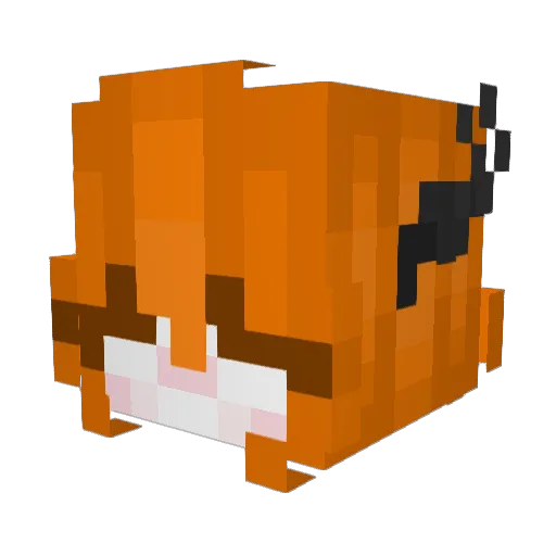 bzxeel Minecraft avatar head, 3D render