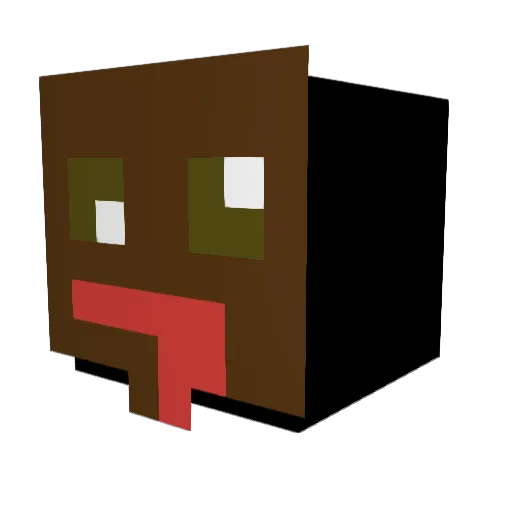 c0cBos1 Minecraft avatar head, 3D render