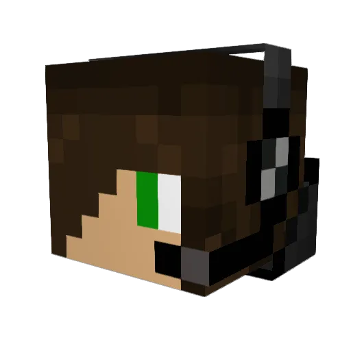 c0dyb Minecraft avatar head, 3D render