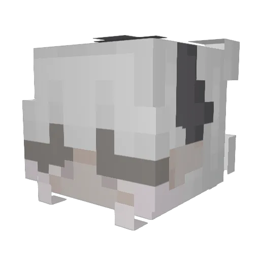 c0m3t__ Minecraft avatar head, 3D render