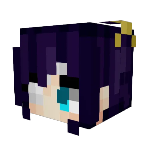 c0mw Minecraft avatar head, 3D render