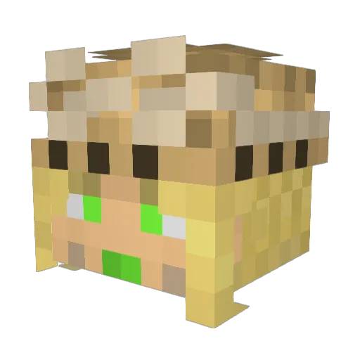 c0nman813 Minecraft avatar head, 3D render