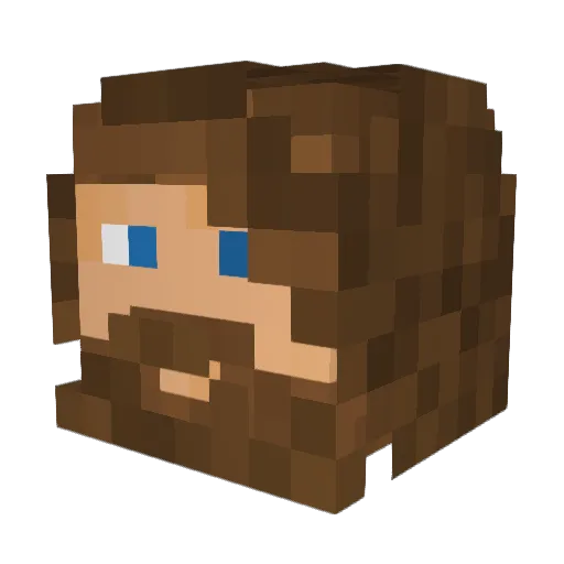 c0nstLP Minecraft avatar head, 3D render