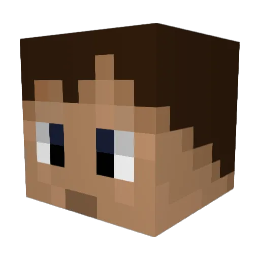 c0r0n14lk Minecraft avatar head, 3D render