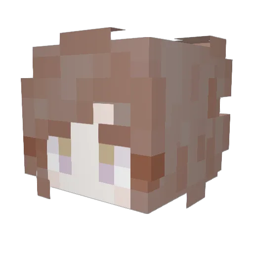 c0r1el Minecraft avatar head, 3D render