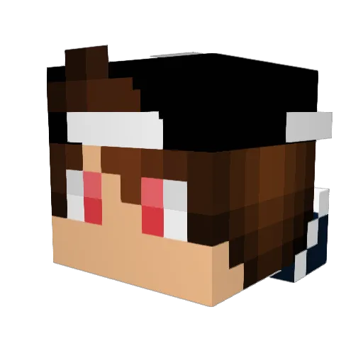 c0reless Minecraft avatar head, 3D render