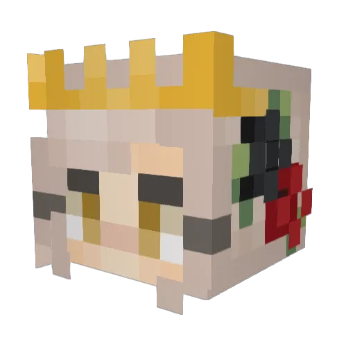 c0rpsebride Minecraft avatar head, 3D render