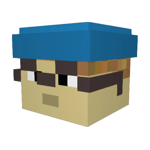 c0smopolitan Minecraft avatar head, 3D render