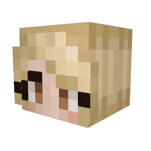 c0ziestgl0ck Minecraft avatar head, 3D render