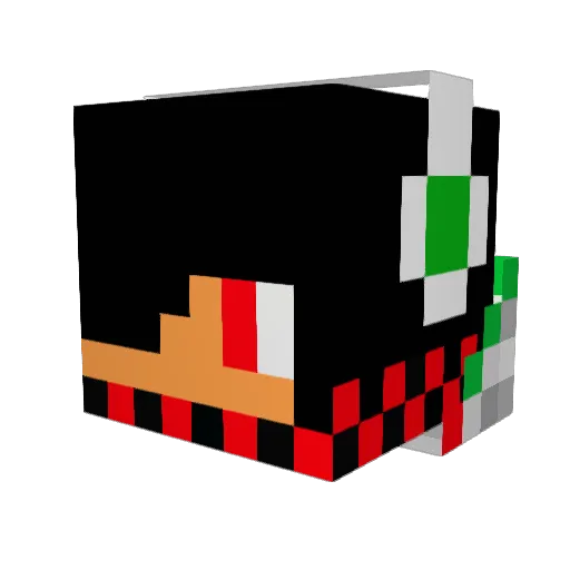 c123d123 Minecraft avatar head, 3D render
