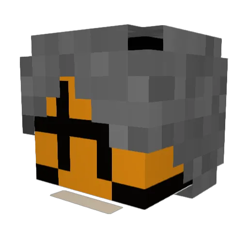 c196 Minecraft avatar head, 3D render