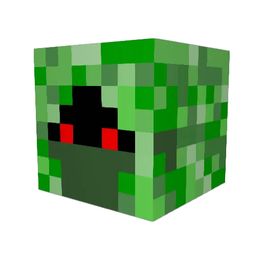 c1a3 Minecraft avatar head, 3D render