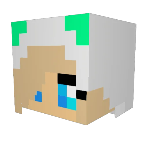 c1audiascott Minecraft avatar head, 3D render