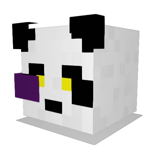 c1oudbe4r Minecraft avatar head, 3D render