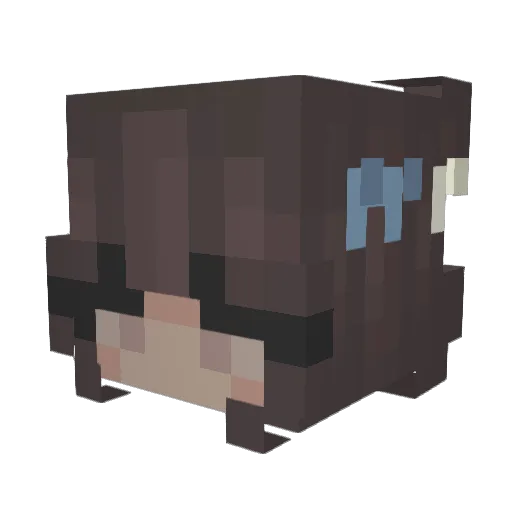 c1ouds_ Minecraft avatar head, 3D render