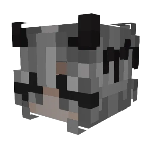 c1pq Minecraft avatar head, 3D render