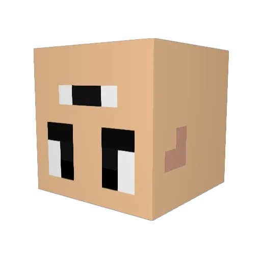 c1prii Minecraft avatar head, 3D render