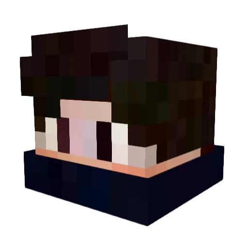 c1rko Minecraft avatar head, 3D render