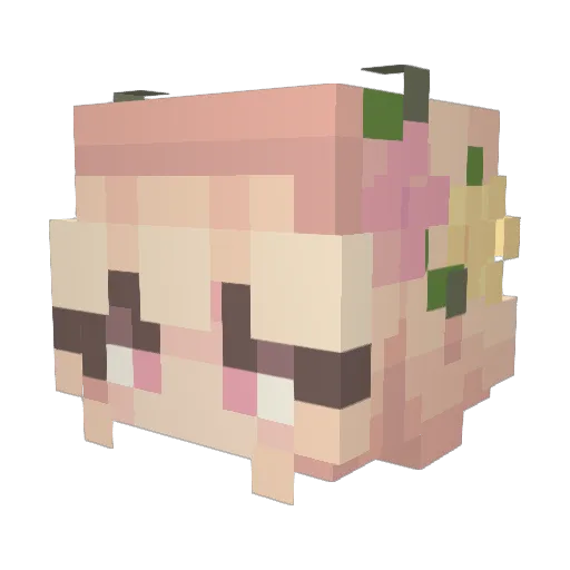 c1sey Minecraft avatar head, 3D render