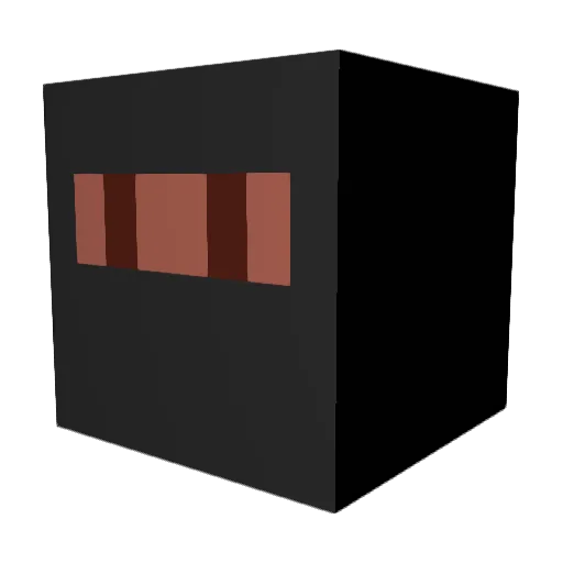 c1v2b3 Minecraft avatar head, 3D render