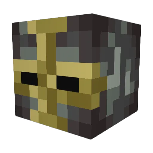 c262 Minecraft avatar head, 3D render