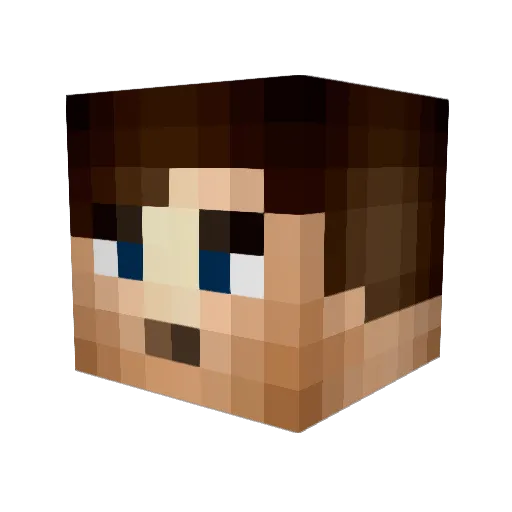 c271 Minecraft avatar head, 3D render