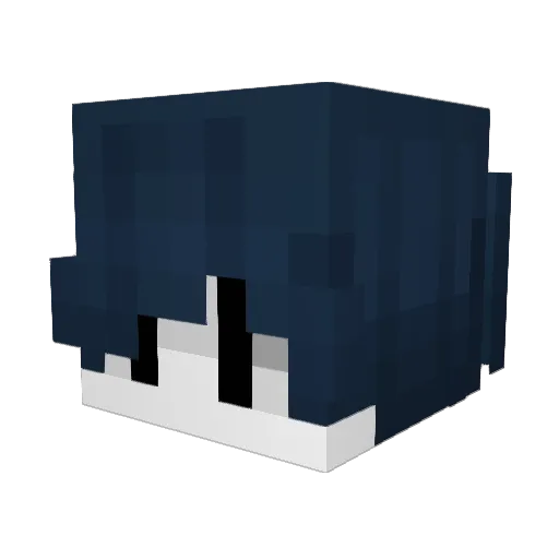 c284 Minecraft avatar head, 3D render