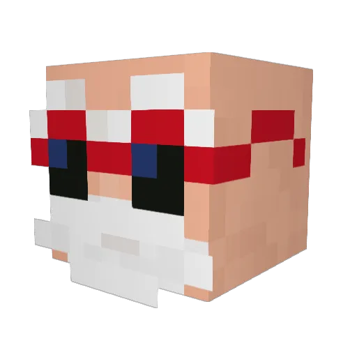 c2orchestra Minecraft avatar head, 3D render