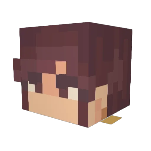 c3cily Minecraft avatar head, 3D render