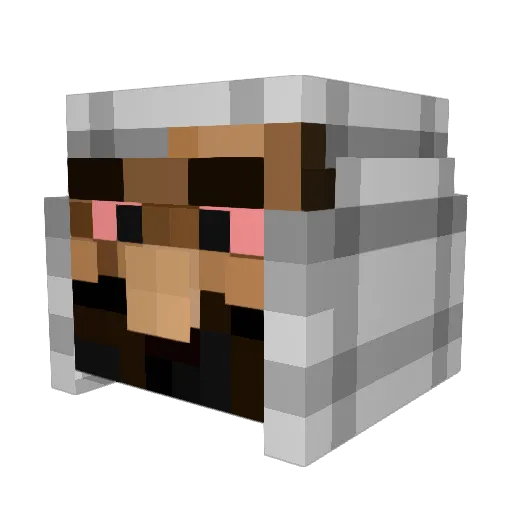 c3vi Minecraft avatar head, 3D render