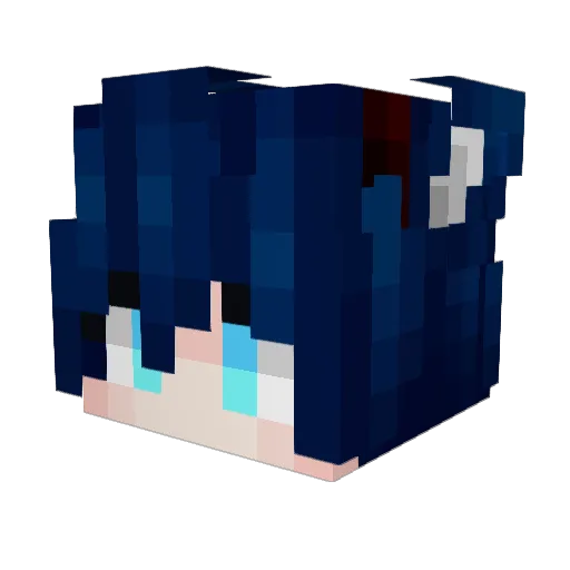 c468531 Minecraft avatar head, 3D render