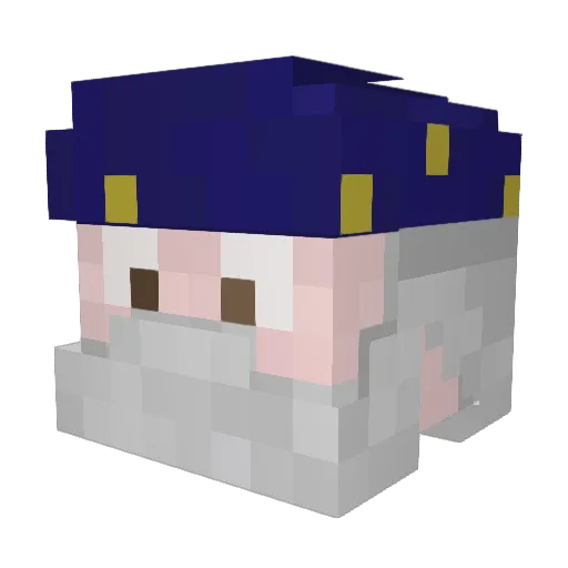c4_Flipz Minecraft avatar head, 3D render