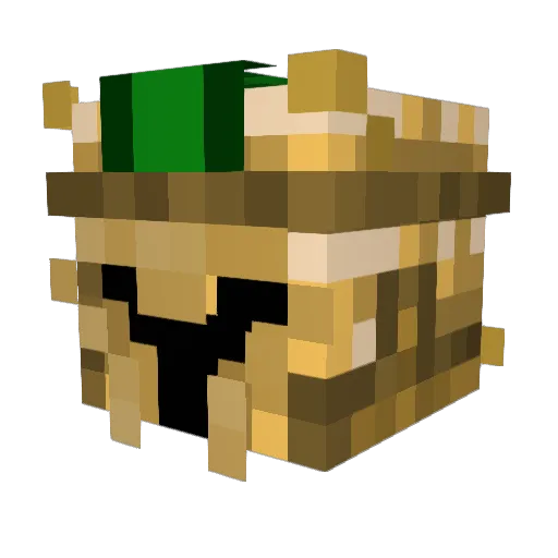 c4_j Minecraft avatar head, 3D render