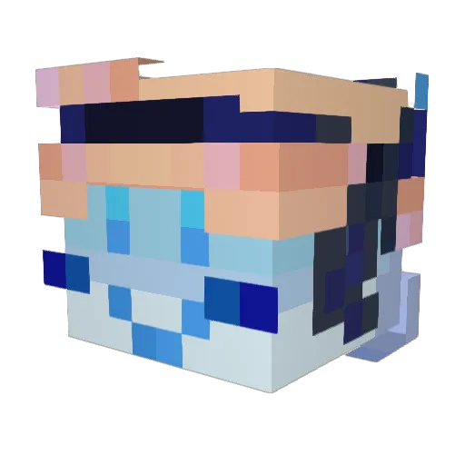 c4bizm Minecraft avatar head, 3D render