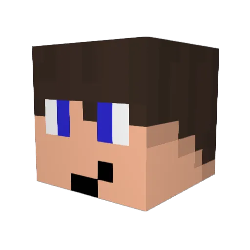 c4nd0r Minecraft avatar head, 3D render