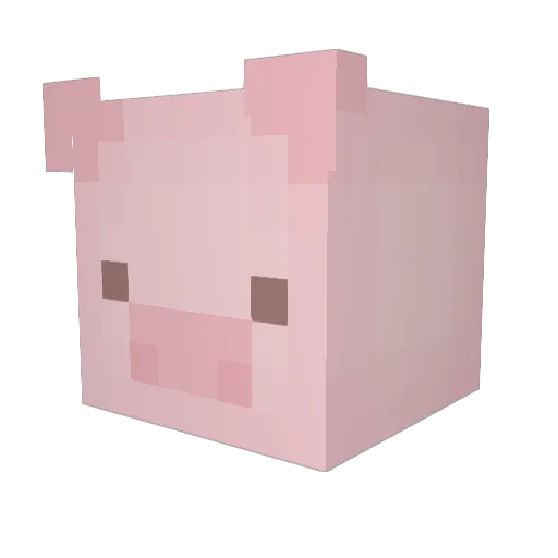 c4nn3d Minecraft avatar head, 3D render