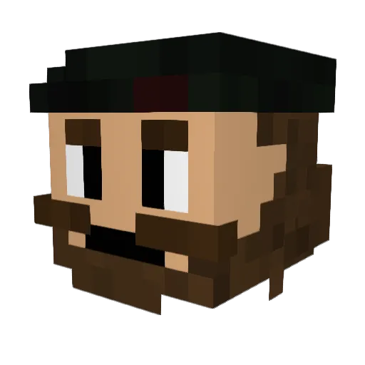 c4pt4in10 Minecraft avatar head, 3D render