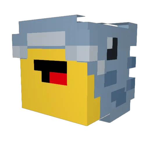 c4rj Minecraft avatar head, 3D render
