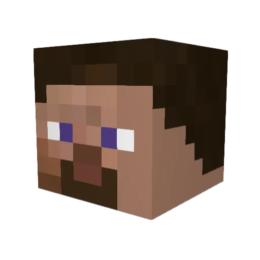 c4s7_ Minecraft avatar head, 3D render