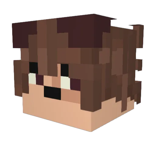 c4t_xs Minecraft avatar head, 3D render